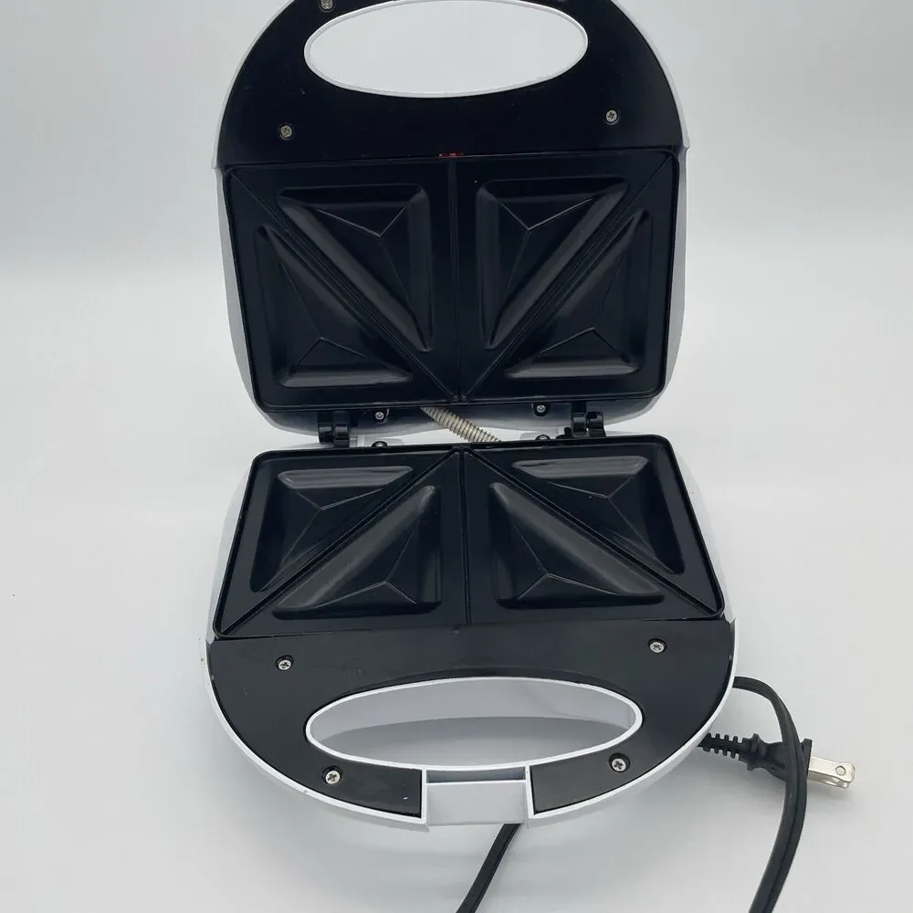 Chef Mate, 2-Slice, Sandwich Maker, Cool Touch Handles, Nonstick Plates